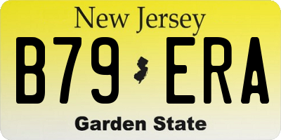 NJ license plate B79ERA