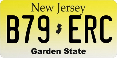 NJ license plate B79ERC