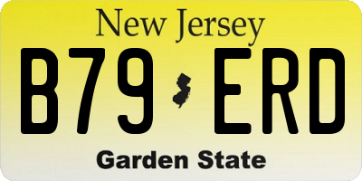 NJ license plate B79ERD