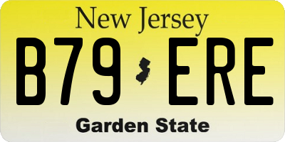 NJ license plate B79ERE