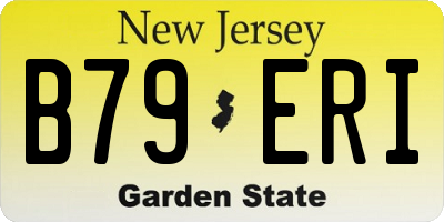 NJ license plate B79ERI