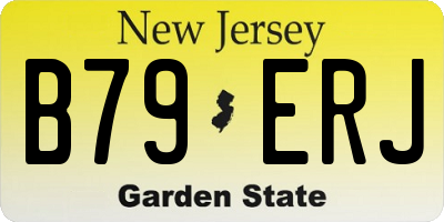 NJ license plate B79ERJ