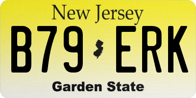 NJ license plate B79ERK