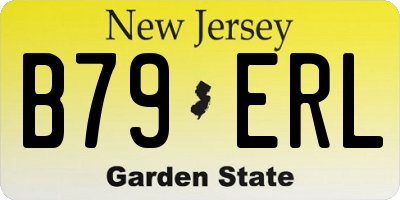 NJ license plate B79ERL