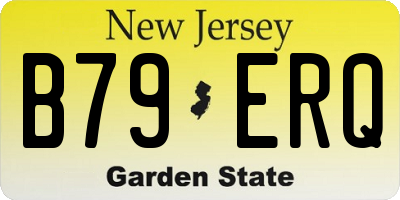NJ license plate B79ERQ