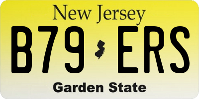 NJ license plate B79ERS