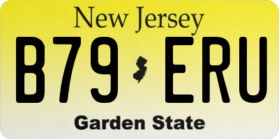 NJ license plate B79ERU