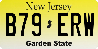 NJ license plate B79ERW