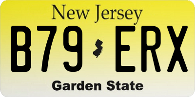 NJ license plate B79ERX