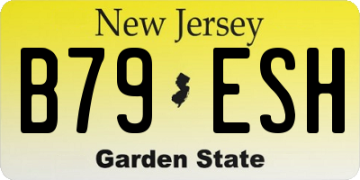 NJ license plate B79ESH