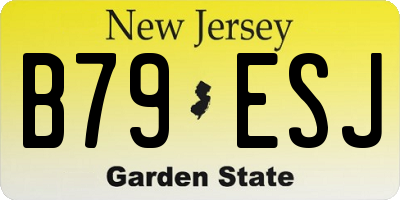 NJ license plate B79ESJ