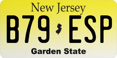 NJ license plate B79ESP