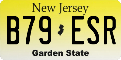 NJ license plate B79ESR