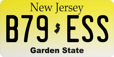 NJ license plate B79ESS