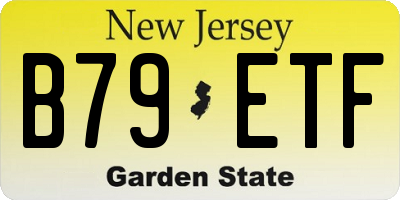 NJ license plate B79ETF