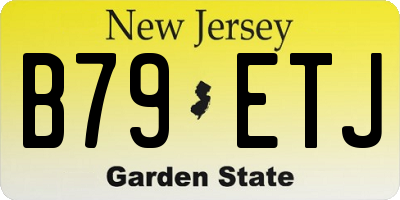 NJ license plate B79ETJ