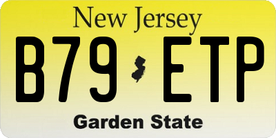 NJ license plate B79ETP
