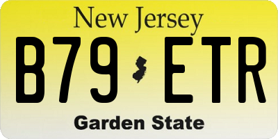 NJ license plate B79ETR