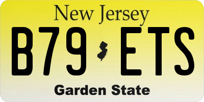 NJ license plate B79ETS