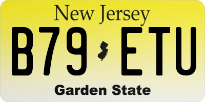 NJ license plate B79ETU