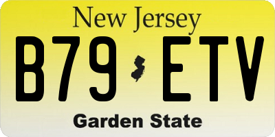 NJ license plate B79ETV