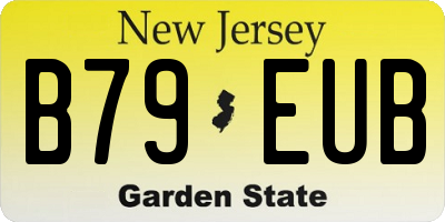 NJ license plate B79EUB