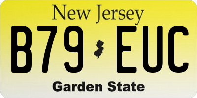NJ license plate B79EUC