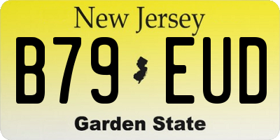NJ license plate B79EUD
