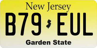 NJ license plate B79EUL