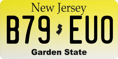 NJ license plate B79EUO