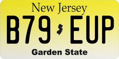 NJ license plate B79EUP