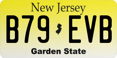 NJ license plate B79EVB