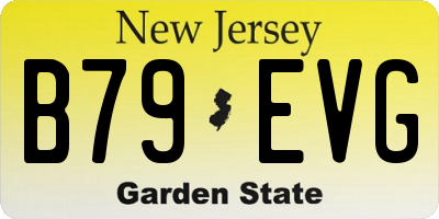 NJ license plate B79EVG