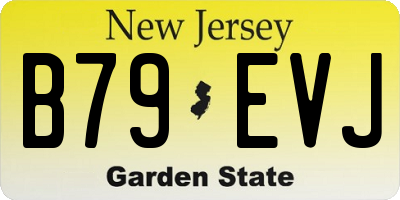 NJ license plate B79EVJ