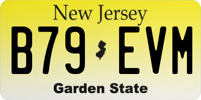NJ license plate B79EVM