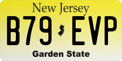 NJ license plate B79EVP