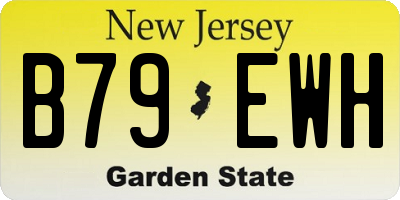 NJ license plate B79EWH