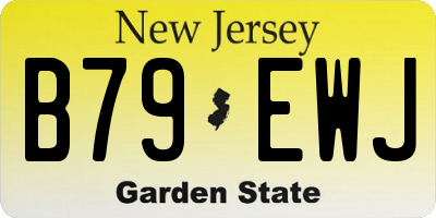NJ license plate B79EWJ