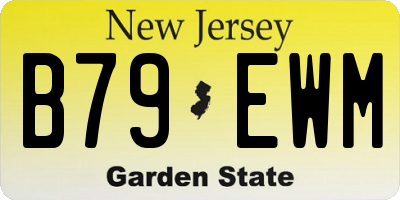 NJ license plate B79EWM