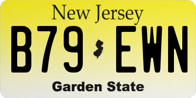 NJ license plate B79EWN