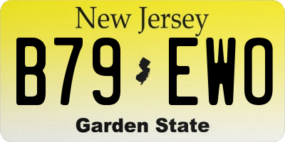 NJ license plate B79EWO