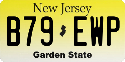 NJ license plate B79EWP