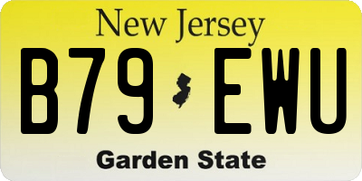 NJ license plate B79EWU