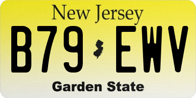 NJ license plate B79EWV