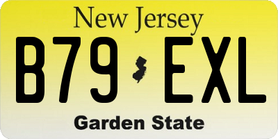 NJ license plate B79EXL