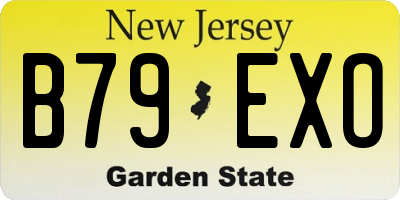 NJ license plate B79EXO
