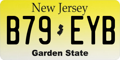 NJ license plate B79EYB