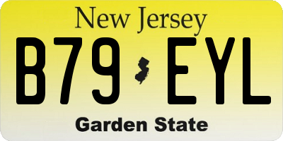 NJ license plate B79EYL