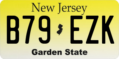 NJ license plate B79EZK