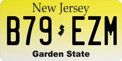 NJ license plate B79EZM